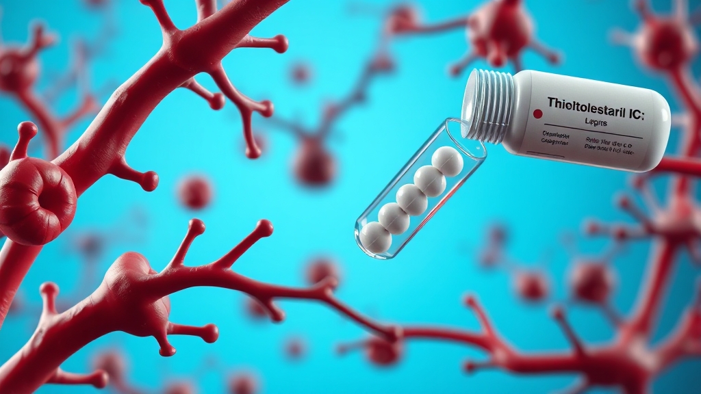 고지혈증 치료: 약물로 다스리기 (realistic 스타일)