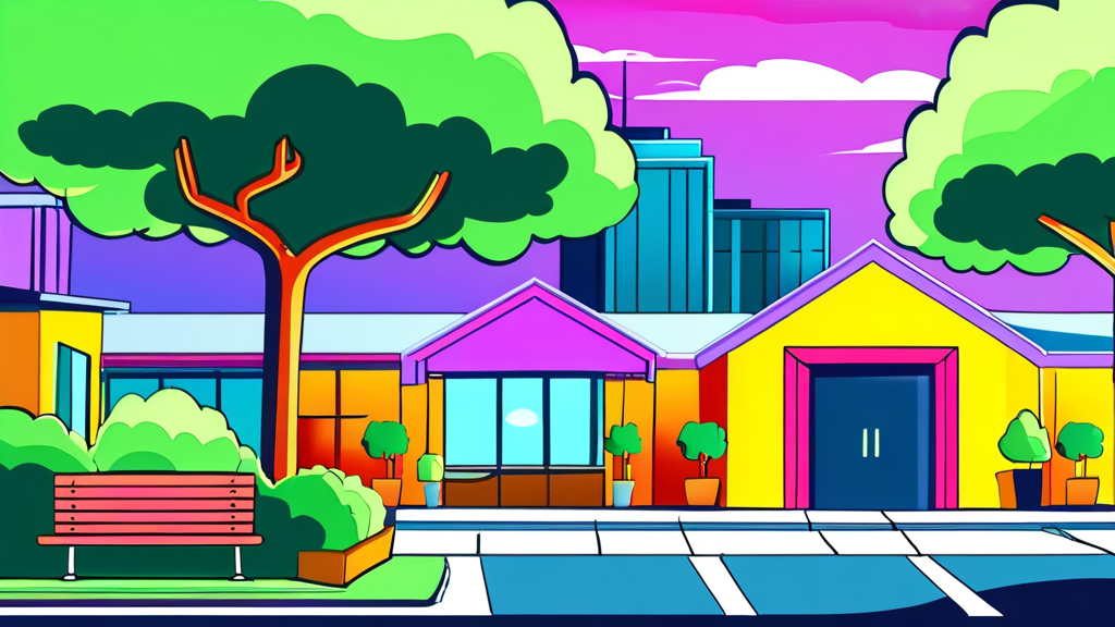 주말/공휴일 관공서 무료 주차장 찾기 (cartoon 스타일)