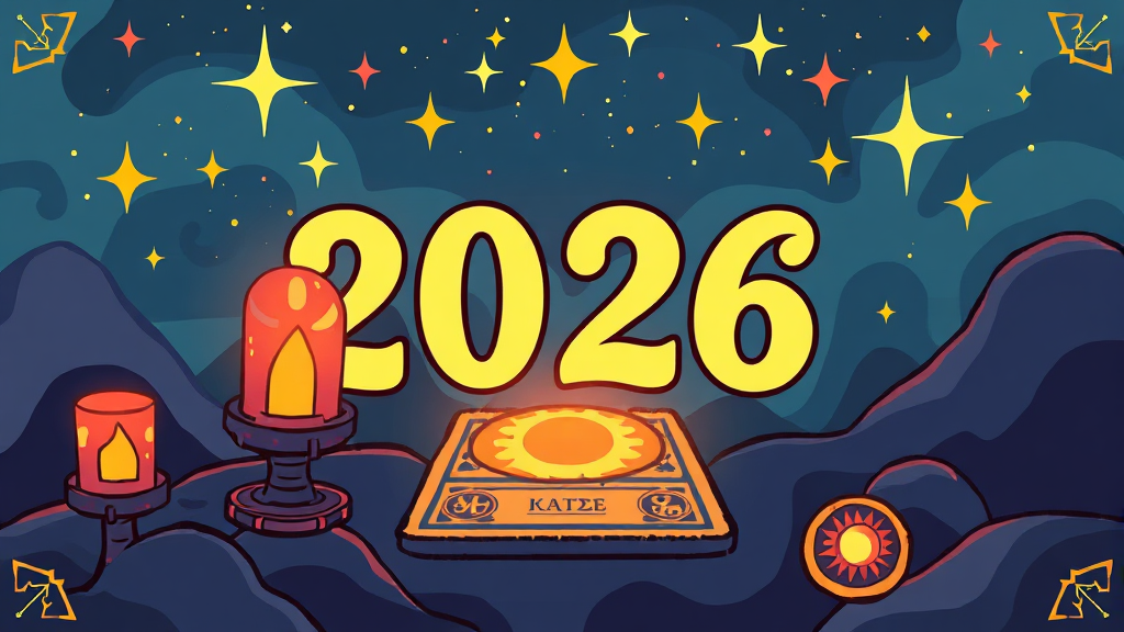 오늘의 운세 및 타로 서비스 (cartoon 스타일)