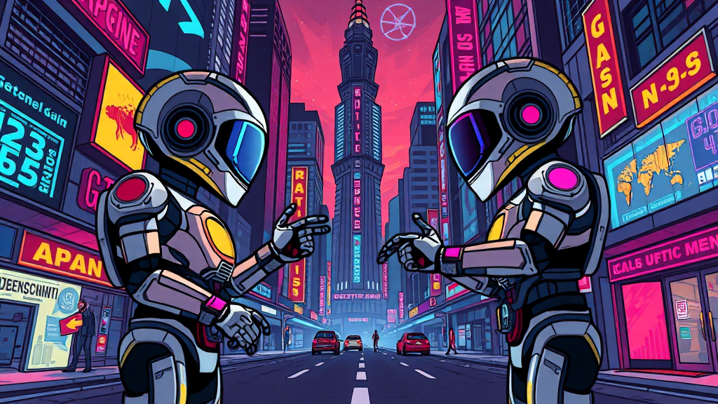 제미나이 3 성능 비교 (GPT-4 대비) (cartoon 스타일)