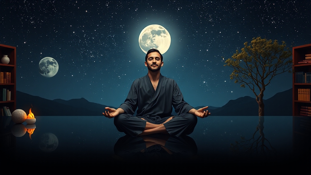 사주와 심리: 현대적 활용 (realistic 스타일)