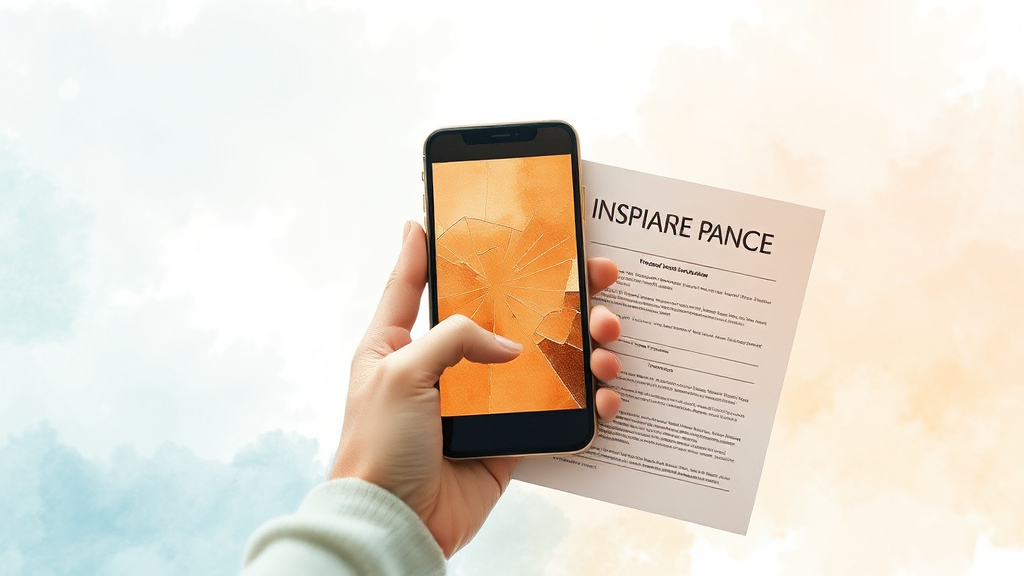 휴대폰 보험, 이것만은 꼭 알아두세요 (watercolor 스타일)