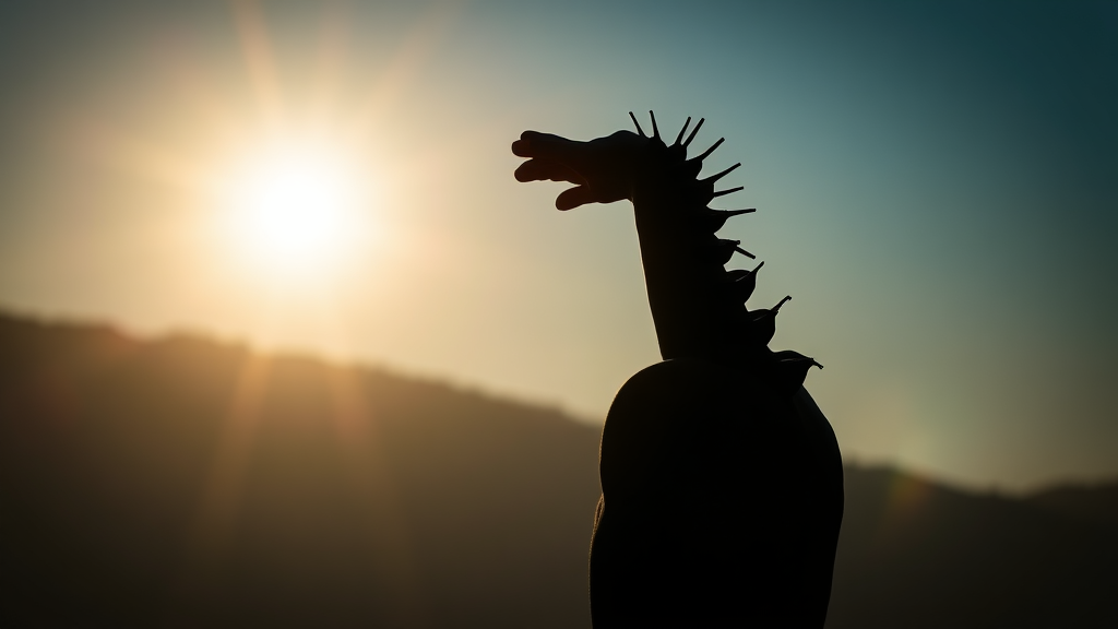 강직성 척추염과의 관계 (realistic 스타일)