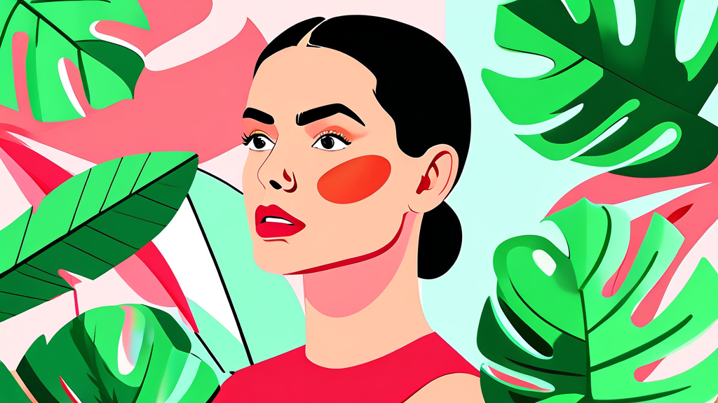 클렌징부터 보습까지, 단계별 스킨케어 핵심 전략 (illustration 스타일)