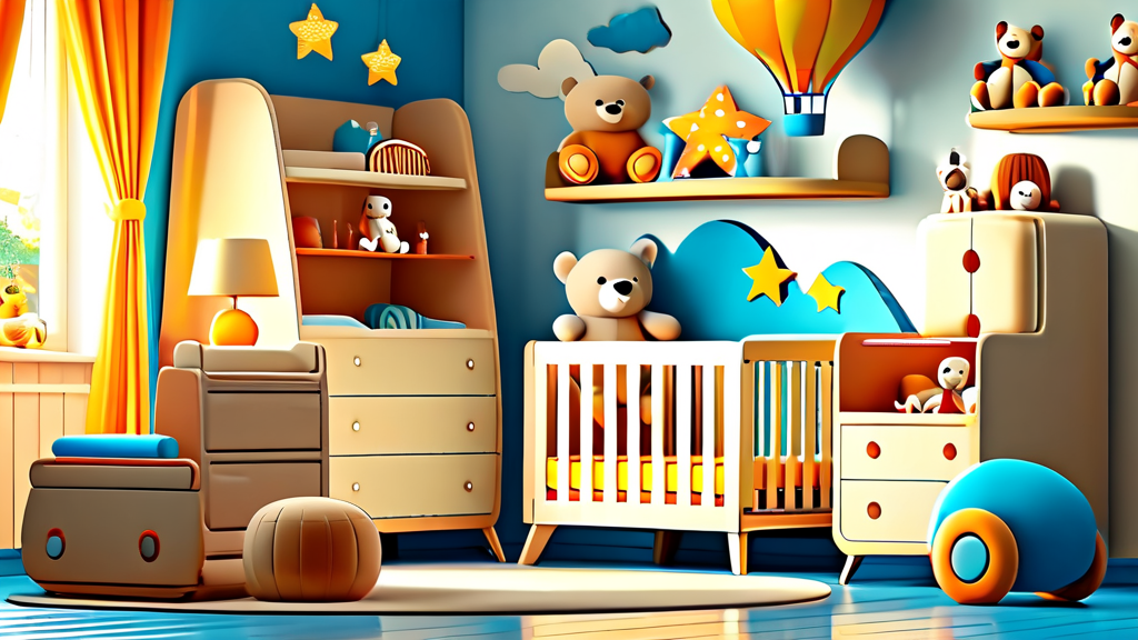 아기 침대부터 육아용품까지, 브랜드별 비교 및 추천 (cartoon 스타일)