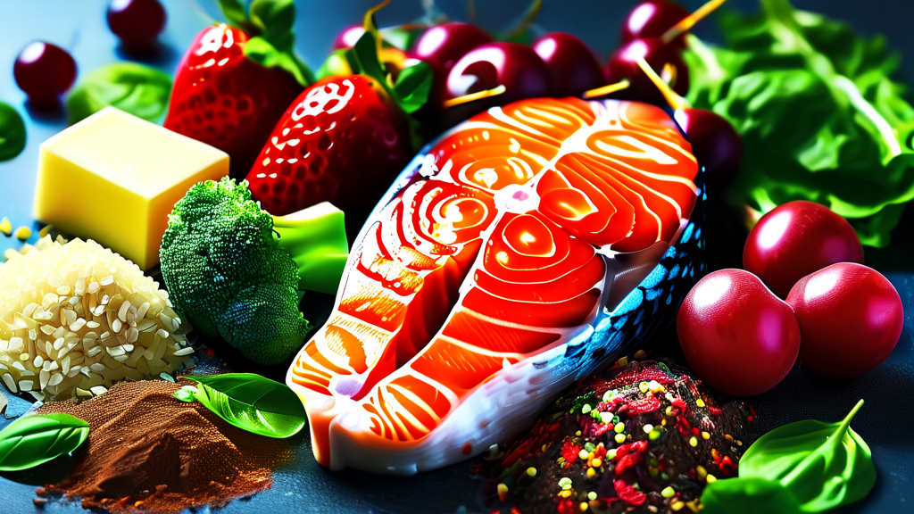 성분별 다이어트 효과 및 작용 원리 (realistic 스타일)