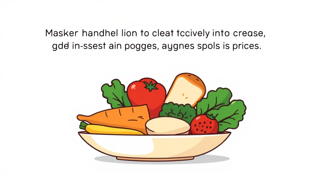 건강을 위한 식사 순서 실천 가이드 (cartoon 스타일)