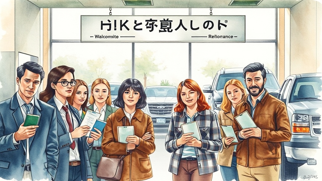 오프라인 재발급, 직접 방문 (watercolor 스타일)