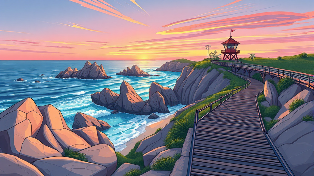 탐방로 정보 & 추천 코스 (illustration 스타일)