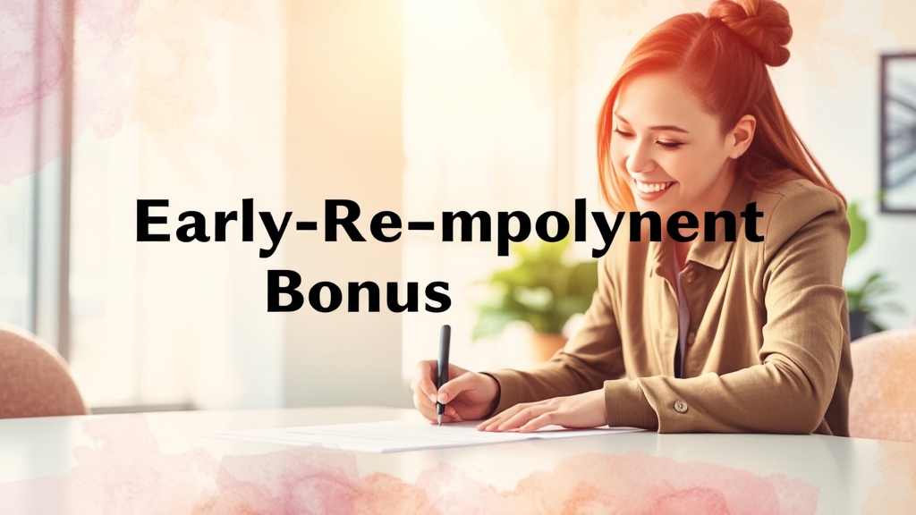 조기재취업수당이란? (watercolor 스타일)