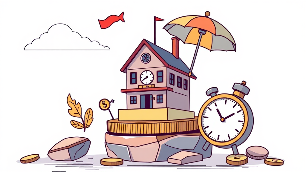 스테이블코인 관련주 투자 시 유의사항 (illustration 스타일)