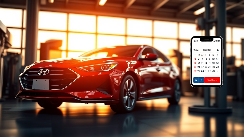 서비스센터 예약 방법 (전화, 온라인, 앱) (realistic 스타일)