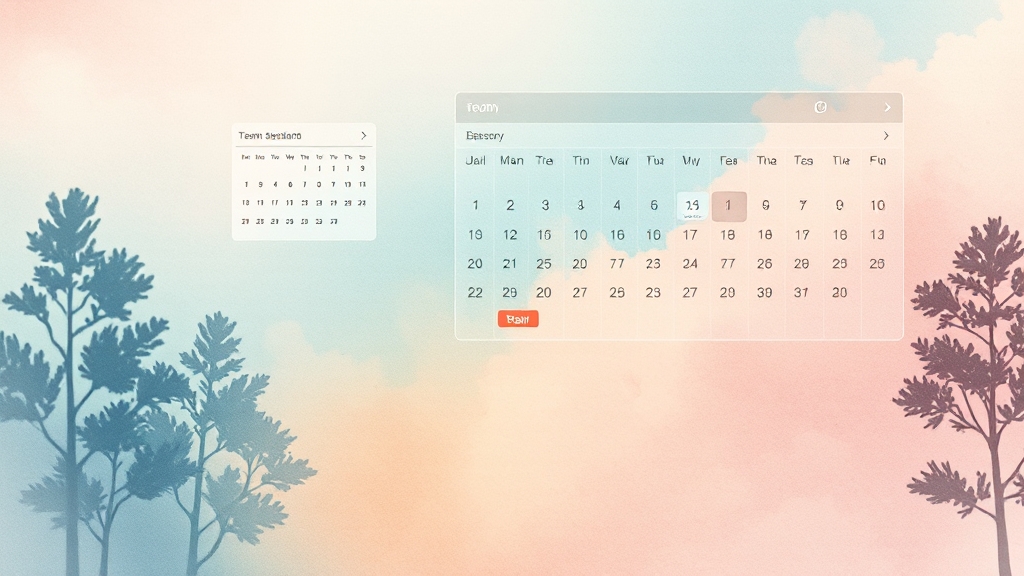 MS 팀즈 코파일럿 캘린더 업데이트 (watercolor 스타일)