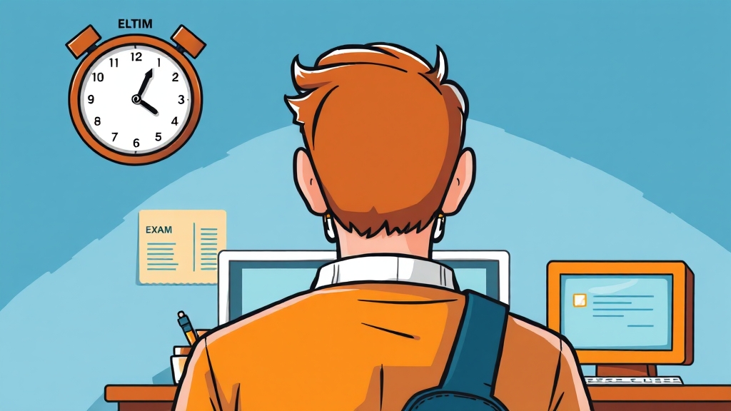 시험 정보 다시 한번 체크! (cartoon 스타일)