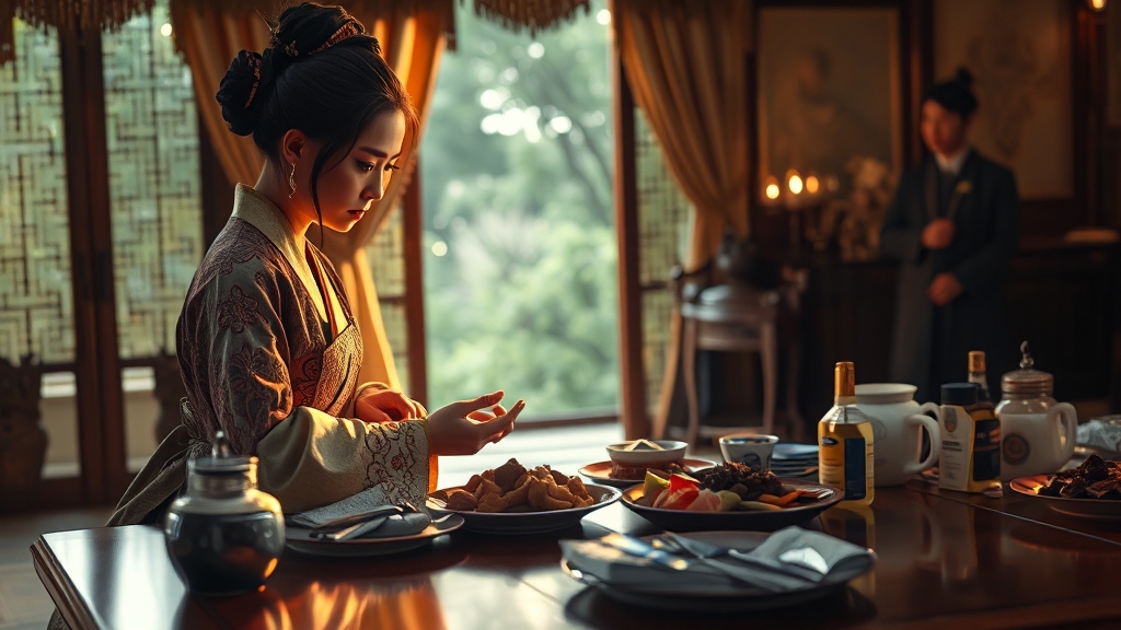 주요 장면 및 등장인물 분석 (realistic 스타일)