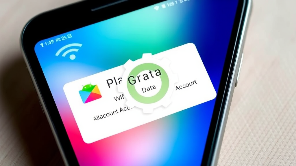 플레이스토어 오류 해결을 위한 필수 점검 항목 (realistic 스타일)