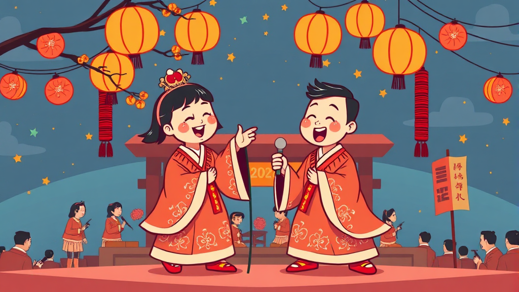 출연진 및 공연 라인업 정보 (cartoon 스타일)