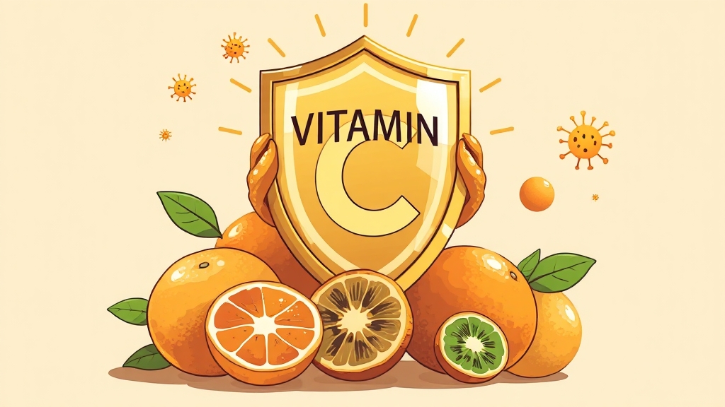 비타민 C 과일, 맛있게 건강 챙기기 (illustration 스타일)