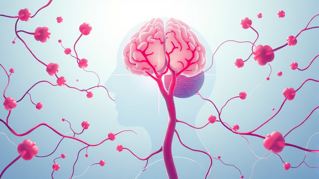 뇌경색 치료: 약물 및 시술 (illustration 스타일)