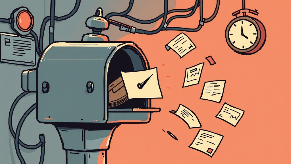 우체국 오류 유형 (illustration 스타일)