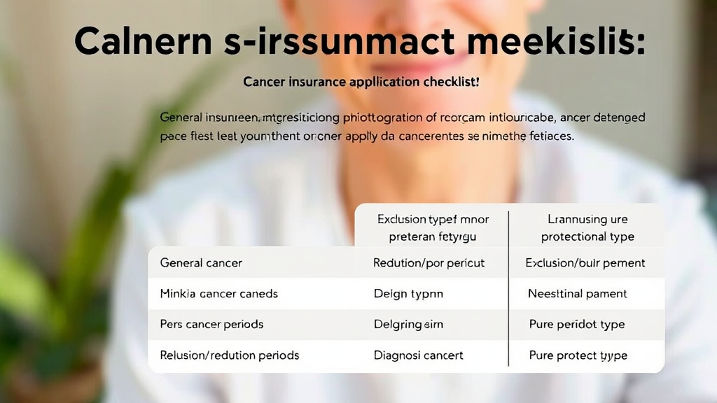 암보험 가입 전 반드시 확인해야 할 체크리스트 (realistic 스타일)