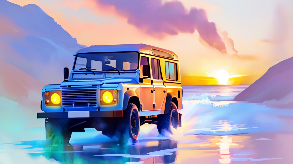 채무조정 성공 사례: 자동차 유지하며 빚 해결하기 (watercolor 스타일)