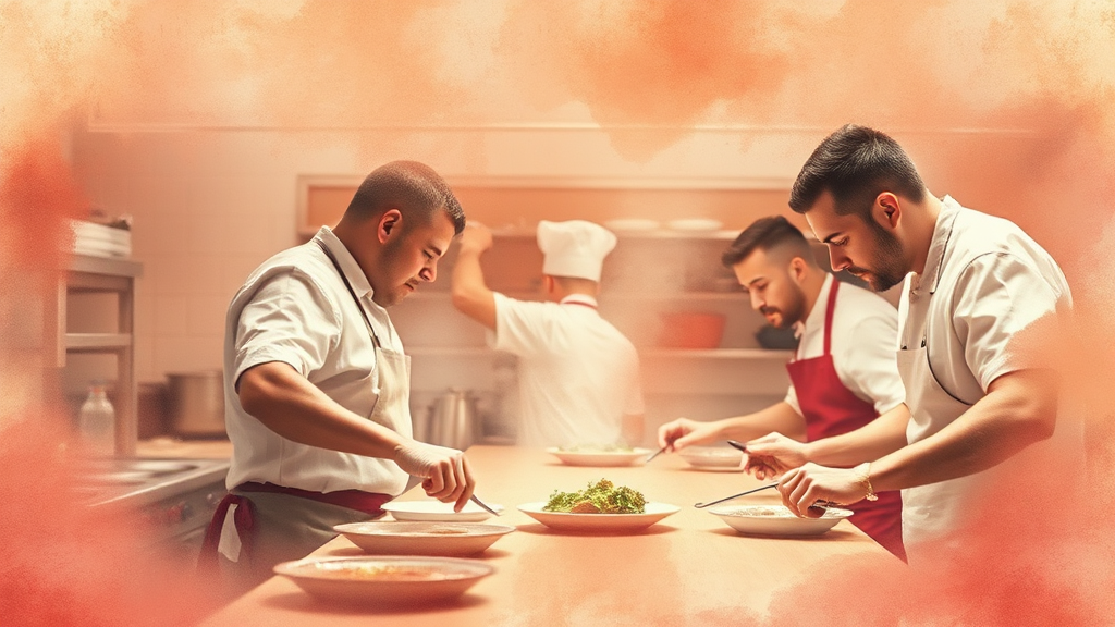 식당 대결, 왜 도입했을까? (watercolor 스타일)