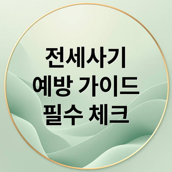 전세사기
예방 가이드
필수 체크 (전세사기예방)