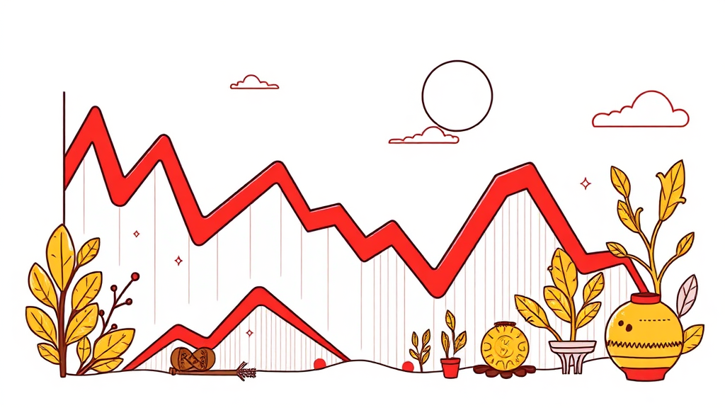 급락 시 투자 전략 (illustration 스타일)