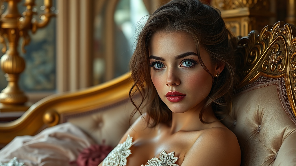 소녀의 성장과 상상력의 힘 (realistic 스타일)