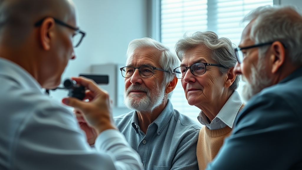 경동맥 초음파 검사 대상 (realistic 스타일)