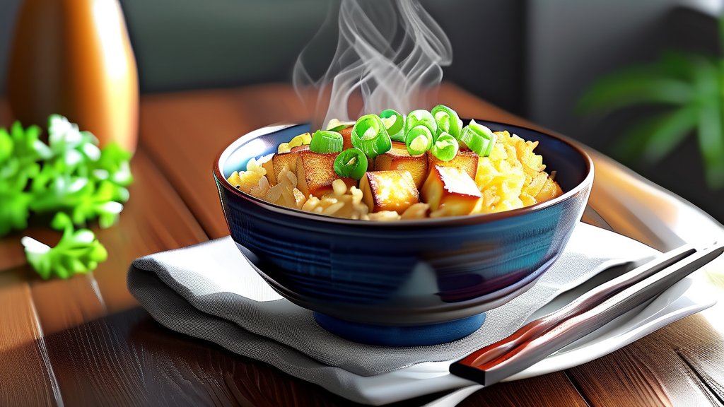 얼린 두부 활용 요리: 볶음부터 찌개까지 (realistic 스타일)