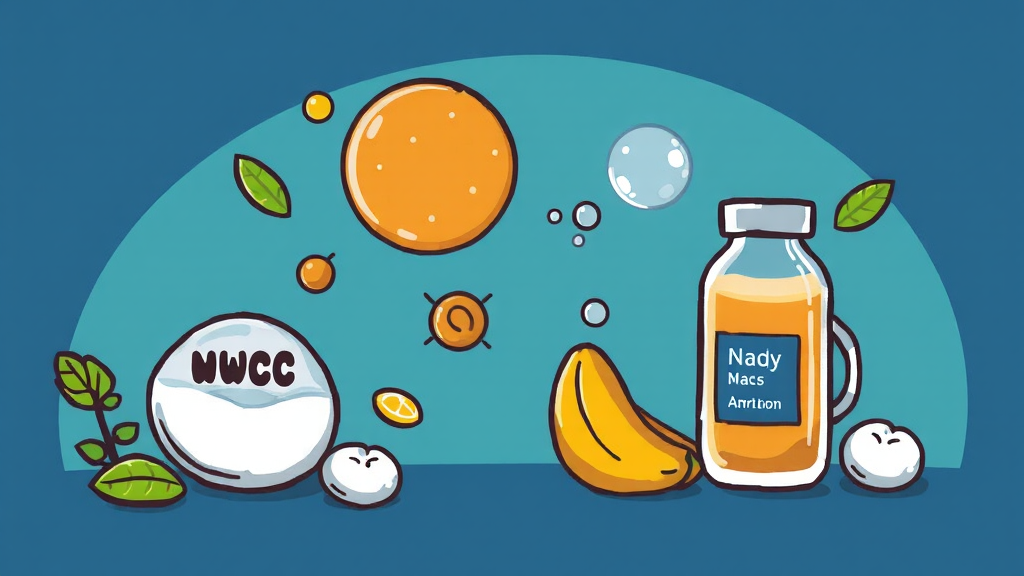 NMN 제품 선택 꿀팁 (cartoon 스타일)