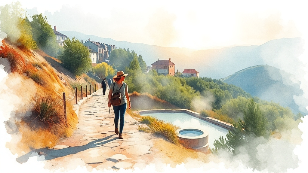 치유와 회복을 위한 여행 (watercolor 스타일)