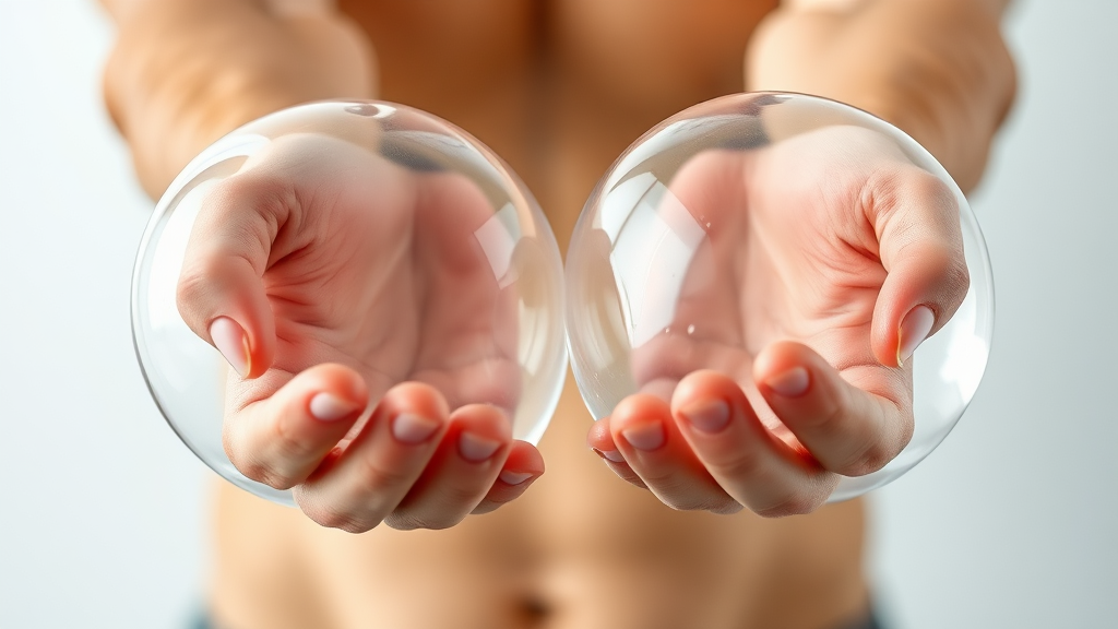 수분 저류와 손 붓기: 풍선처럼 부풀어 오르는 비밀 (realistic 스타일)