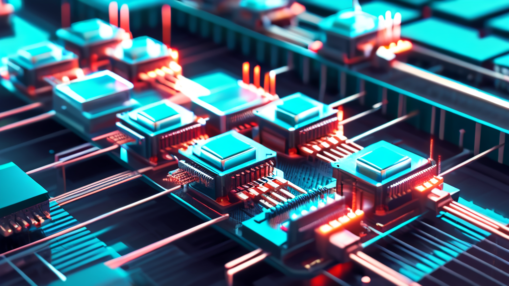 하이브리드 본딩 기술의 원리와 장점 (illustration 스타일)