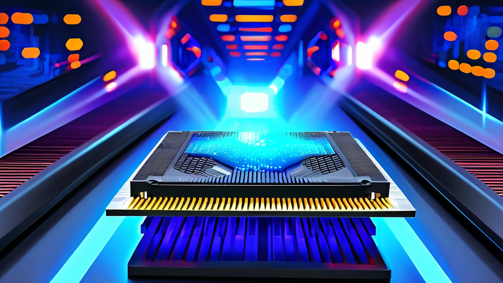 경쟁 심화 속 SK하이닉스의 선도적 위치 (illustration 스타일)