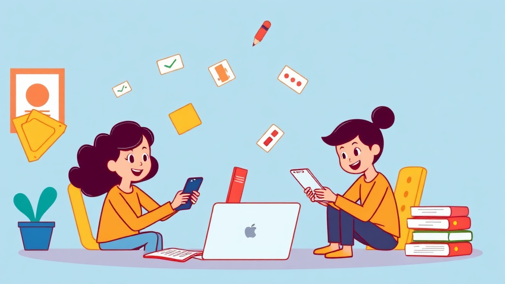 구독 관리 및 효율화 (cartoon 스타일)