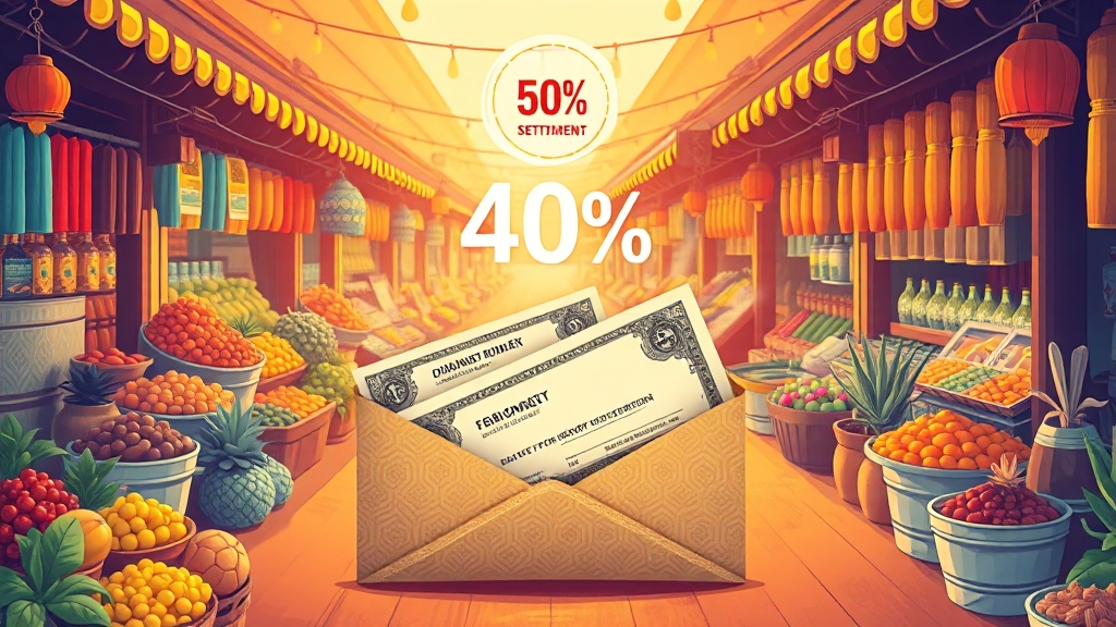 40% 소득공제, 얼마나 절약될까? (illustration 스타일)