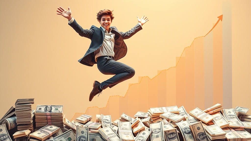 예상 수익 및 시뮬레이션 (realistic 스타일)