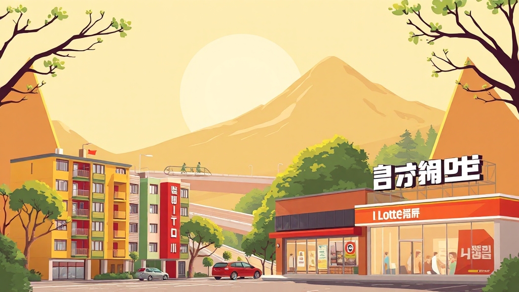 단지 정보 및 주변 환경 (cartoon 스타일)