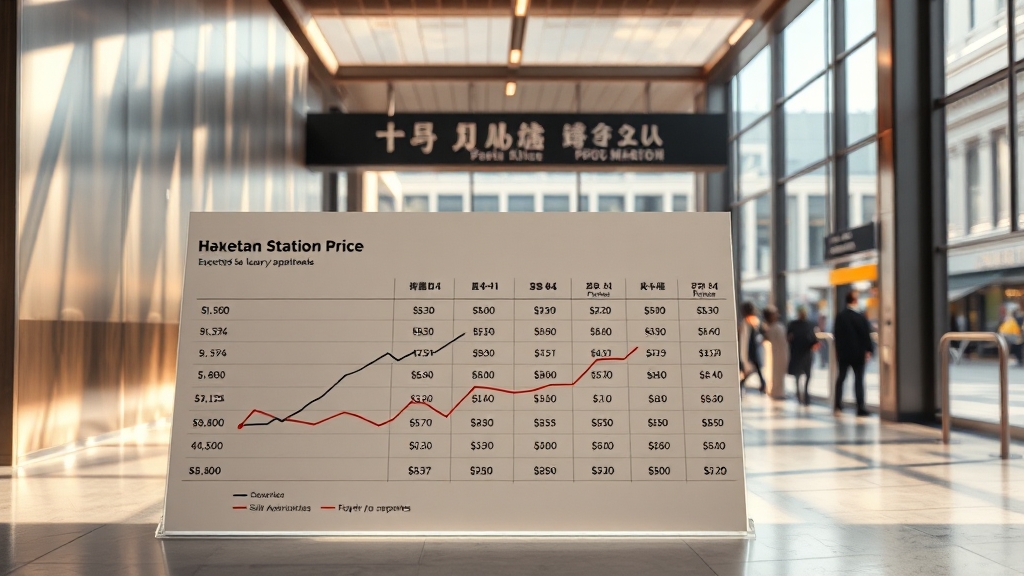 예상 분양가 및 시세 비교 (realistic 스타일)