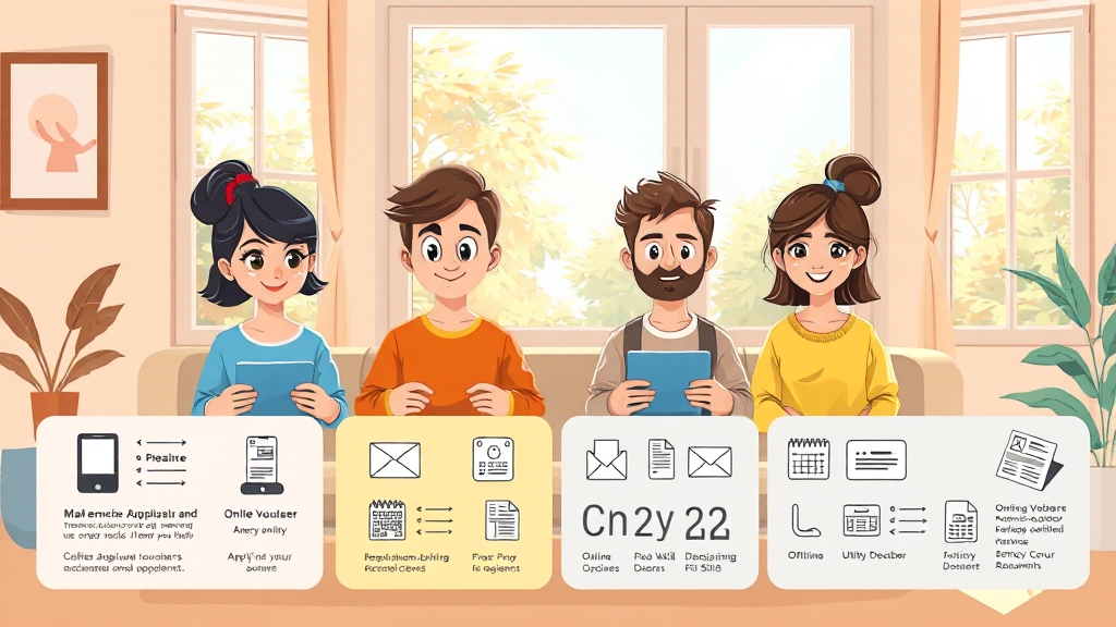 에너지바우처, 어떻게 신청하나요? (cartoon 스타일)