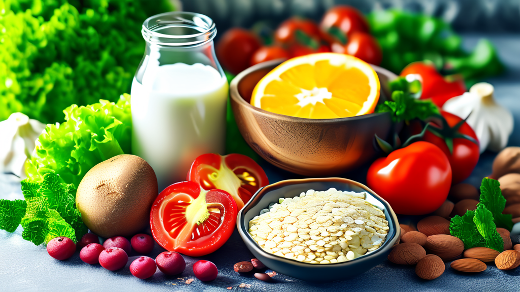 단백질 과다 섭취 시 주의사항 (realistic 스타일)