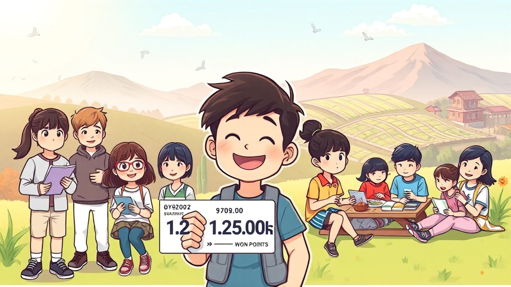 청년복지포인트, 왜 중요할까요? (cartoon 스타일)