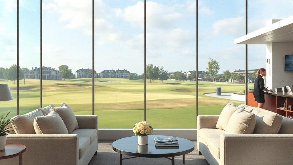 클럽하우스 및 부대시설 (watercolor 스타일)