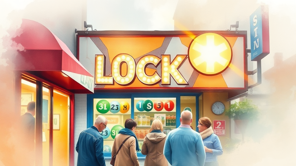 로또 판매점 운영 시 유의사항 (watercolor 스타일)