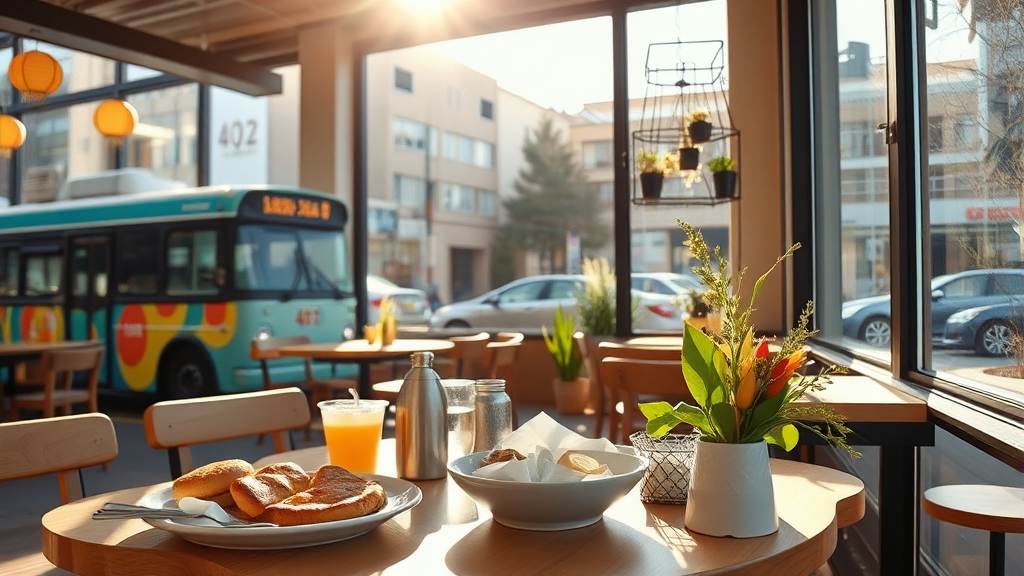 위치 및 접근성 안내 (realistic 스타일)