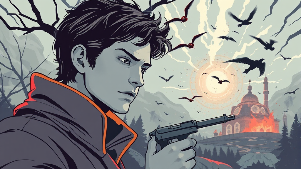 드라마 속 미스터리 (illustration 스타일)