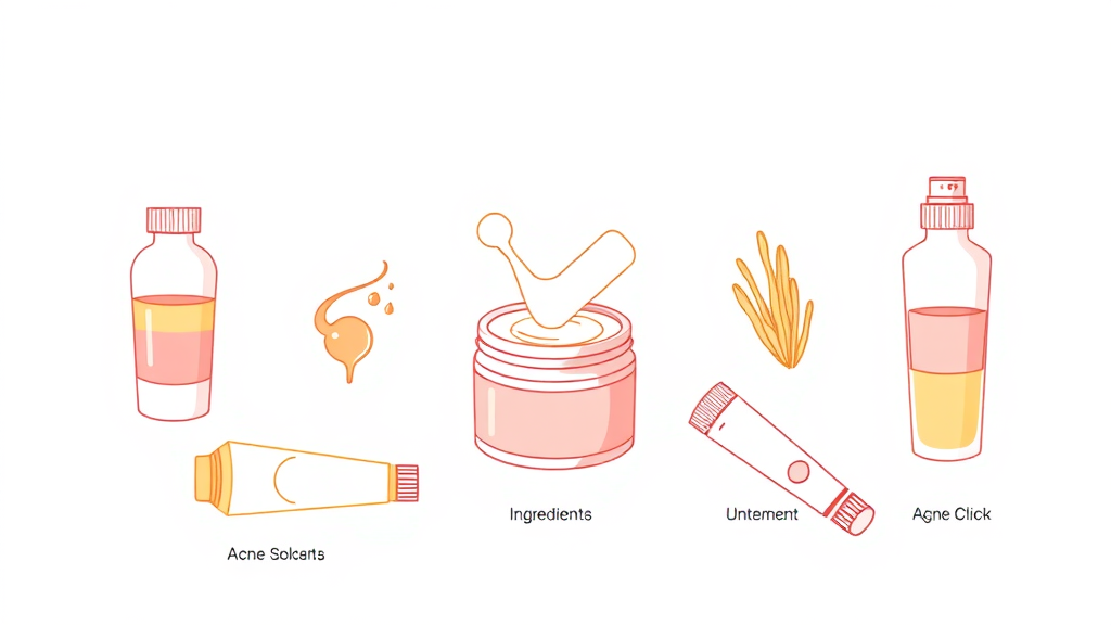 여드름 연고, 어떤 것을 선택해야 할까? (illustration 스타일)